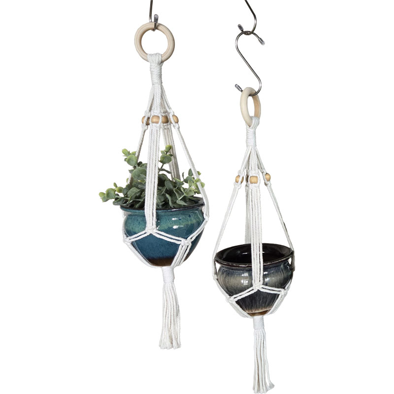 Hanging Macrame Planter - Single